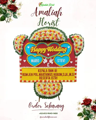 Karangan Papan Bunga Pernikahan di Sidoarjo Kota